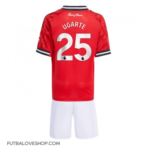 Dres Manchester United Manuel Ugarte #25 Domáci pre deti 2025-26 Krátky Rukáv (+ trenírky)